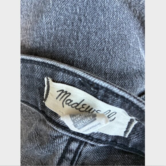 Madewell Black-Gray Curvy Perfect Vintage Jeans - Size 24 - Picture 7 of 8